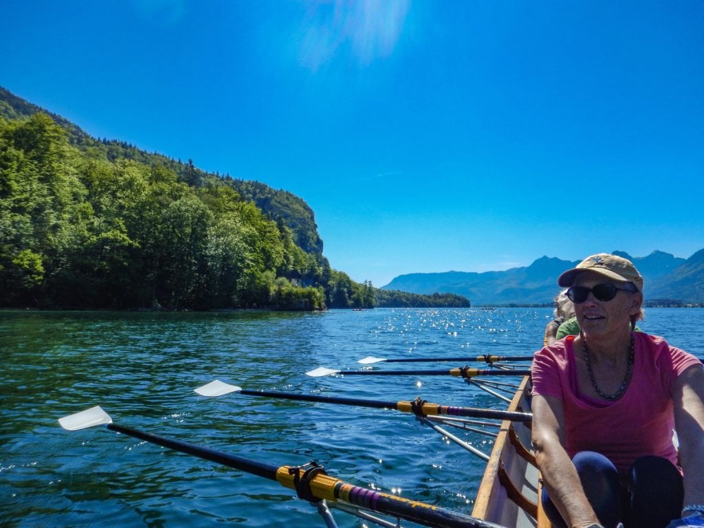 Austrian lake rowing tour